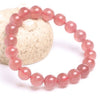 TCC™ Natural Rose Quartz Good Life & Relationship Charm Bracelet
